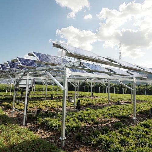 Solar Farm Agriculture Mounting Structure